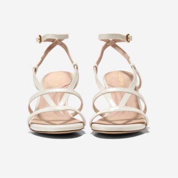 Cole Haan Amber, Ivory Strappy Heels. - Picture 9 of 10